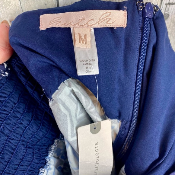 NWT Anthropologie Hutch Bandeau Romper in Blue Floral Size Medium. - Picture 10 of 15